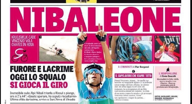 FOTO - Prima pagina Gazzetta: Sarri si fa in 4: firmato il rinnovo a ingaggio doppio, Napoli fino al 2020