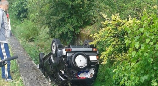 FOTO - Chievo, che spavento per il presidente Campedelli: auto capovolta, lievi ferite