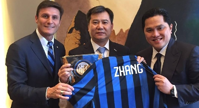 Inter, questa sera sarà presente al San Paolo anche Zhang, accompagnato da Javier Zanetti