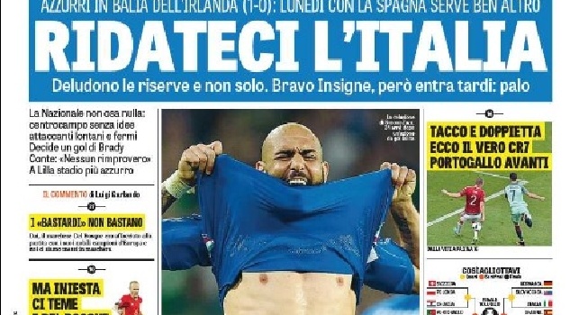 FOTO - La prima pagina de 'La Gazzetta dello Sport': Argentina, doppio Higuain