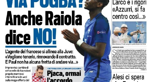 FOTO - La prima pagina di TuttoSport: Arsenal all'assalto, per Higuain 60 mln più Giroud!