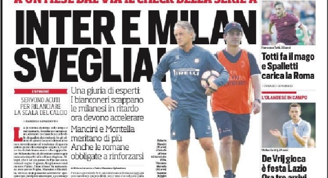 FOTO - Il Corriere dello Sport in prima pagina: Higuain, è il giorno: il Napoli parla col clan Icardi