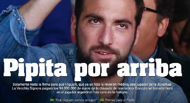 FOTOGALLERY - Higuain alla Juve, la notizia fa il giro del mondo: le reazioni della stampa internazionale