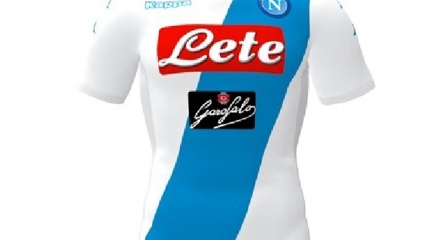 FOTO - Il Napoli presenta la maglia home away: bianca con banda diagonale azzurra