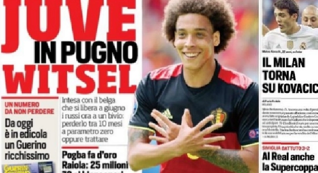 FOTO - La prima pagina del 'Corriere dello Sport': De Laurentiis insiste per Icardi