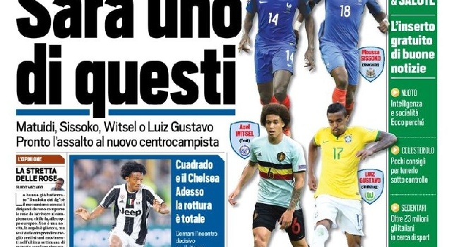 FOTO - TuttoSport in prima pagina: Toro, Vida ha detto sì mentre il Napoli insiste per Maksimovic