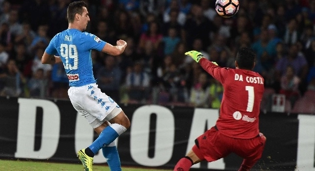 Napoli-Bologna, le pagelle: Milik <i>veni vidi vici</i>, Reina <i>cosa fai?</i> Callejon e Hamsik ok, Gabbiadini <i>ha giocato?</i>