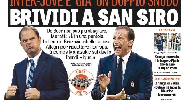 FOTO - La prima pagina de La Gazzetta dello Sport: Ciclone Milik