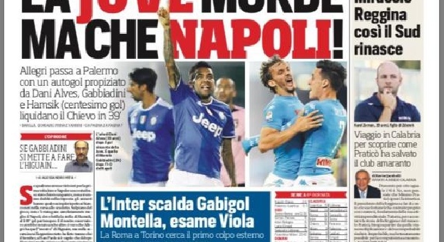 FOTO - Prima pagina CorrSport: La Juve morde, ma che Napoli!