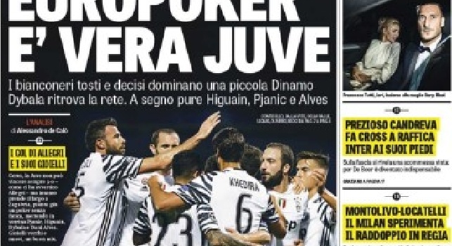 FOTO - Prima pagina Gazzetta: Forza Napoli, fai il bis! Che sfida tra Reina e Julio Cesar