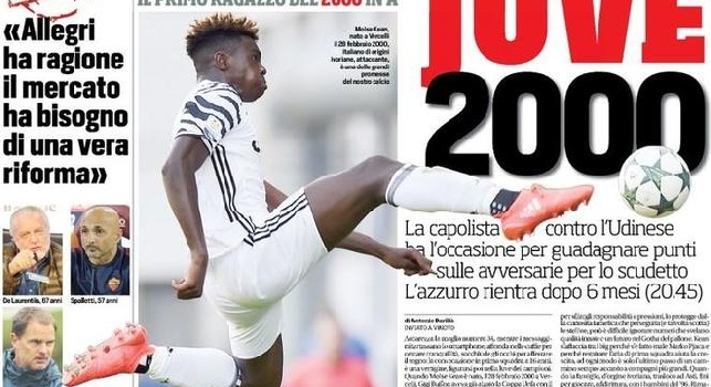 FOTO - Prima pagina CorrSport: Napoli-Roma sceglie la sfidante dei campioni