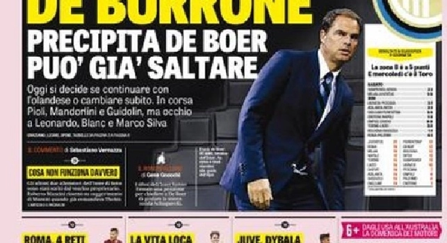 FOTO - Gazzetta dello Sport in prima pagina: Roma, 4 reti e secondo posto. Riecco Napoli