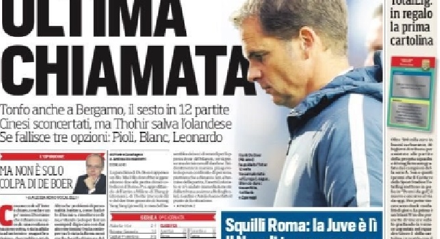 FOTO - Prima pagina Corriere dello Sport: Il Napoli torna a correre, sabato non ci sarà Dybala