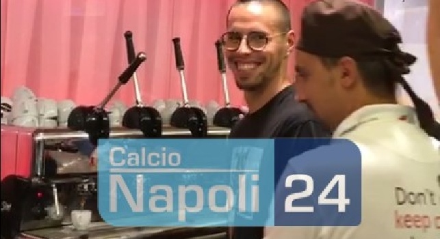 VIDEO CN24 - Marek, a me un caffè macchiato!: Hamsik e Zielinski <i>baristi per un giorno</i>