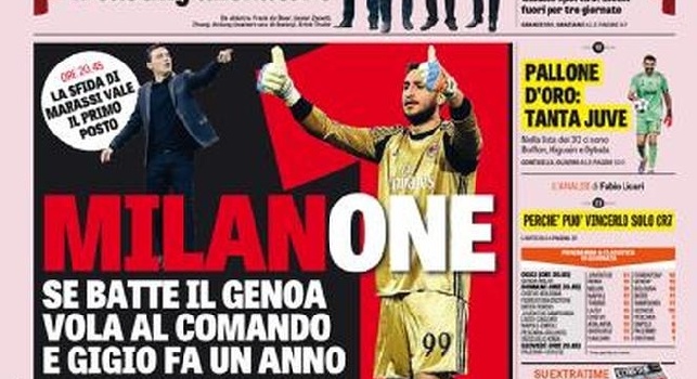 FOTO - Prima pagina Gazzetta: L'Inter lancia il casting allenatore