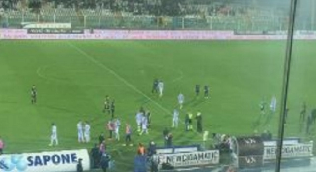 Pescara-Atalanta: paura in campo, avvertita forte scossa di terremoto