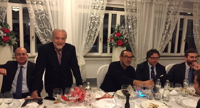 Dopo il Torino tutti al gran galà con De Laurentiis: cena e scambio di auguri di Natale