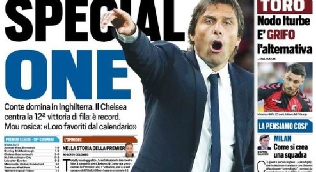 Tuttosport in prima pagina: Conte special one (FOTO)