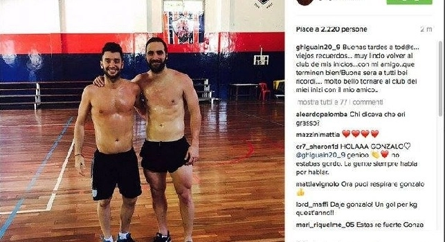 FOTO - Juve, Higuain risponde alle critiche: fisico perfetto dopo le vacanze di Natale