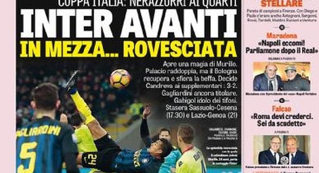 La prima pagina de La Gazzetta dello Sport, Maradona: Napoli, eccomi! Parliamone dopo il Real (FOTO)