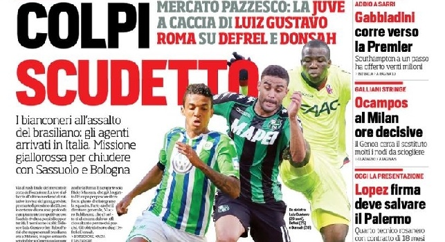 Prima pagina Corriere dello Sport: Trappola Napoli: tutto in 7 giorni (FOTO)