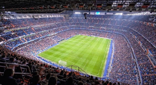 Real Madrid-Napoli, circa 80mila gli spettatori paganti presenti al Bernabeu (FOTO)