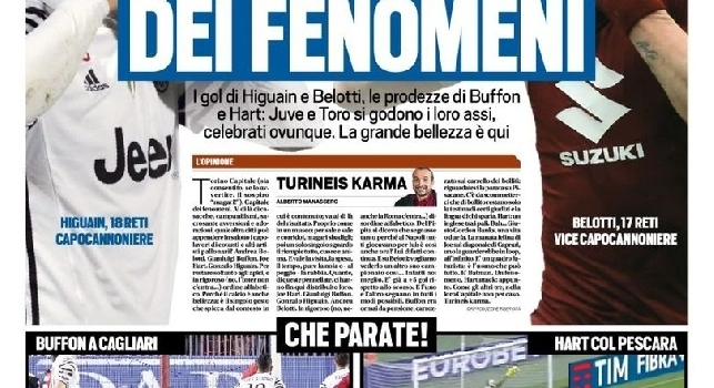 Prima pagina TuttoSport: Champions, si riparte: Barcellona a Parigi, domani la grande notte del Napoli a Madrid! [FOTO]