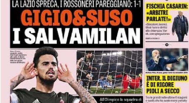 Prima Pagina Gazzetta dello Sport: Napoli, febbre Real, Zico: 'Sì, Sarri può farcela' (FOTO)