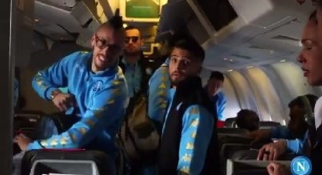 Le emozioni del viaggio per Madrid, lo splendido racconto della SSC Napoli (VIDEO)