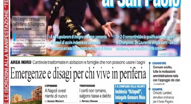 Il Roma in prima pagina senza paura: Vi aspettiamo al San Paolo [FOTO]
