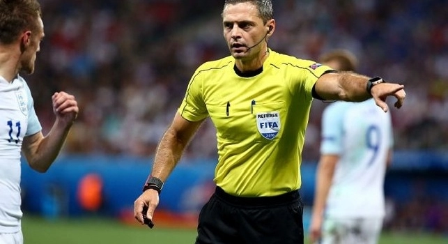 Damir Skomina, arbitro che diriger&agrave; Nizza-Napoli