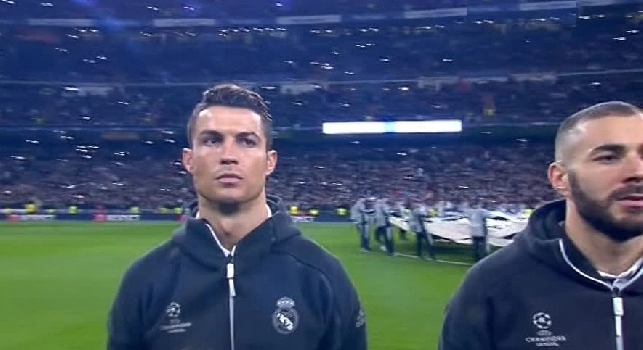 Boato 'The Champions' dei tifosi del Napoli, la reazione di CR7 fa il giro del mondo (VIDEO)