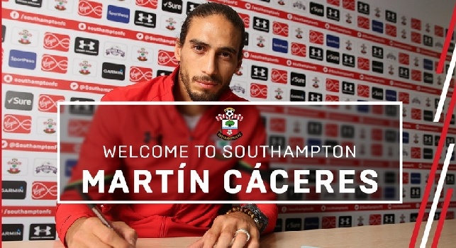 UFFICIALE - Accostato al Napoli, Caceres è un nuovo calciatore del Southampton