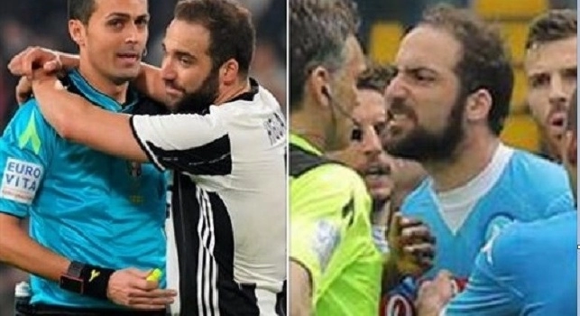 Zero cartellini e proteste, il <i>nuovo</i> Higuain con gli arbitri scatena il sarcasmo dei tifosi: Ora li abbraccia pure...