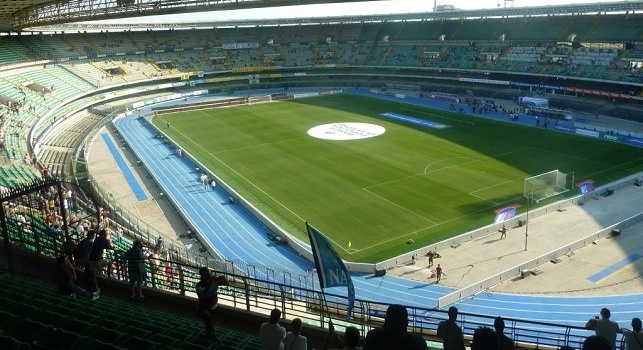 Hellas Verona - Napoli, manto erboso in condizioni pessime al Bentegodi