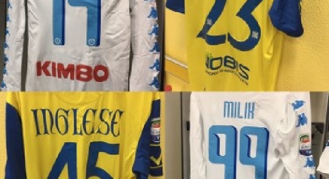 Chievo-Napoli, le maglie di gioco: i partenopei che ritornano in bianco dopo Madrid [FOTO]