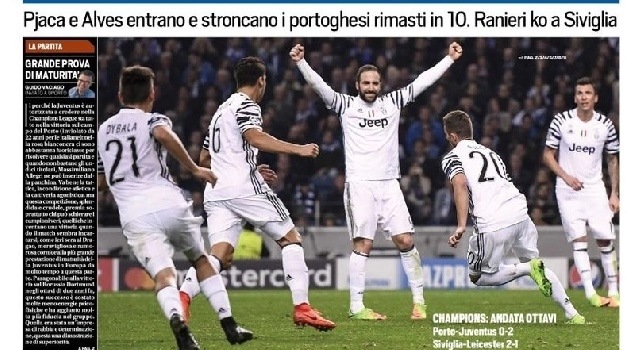 Prima pagina Tuttosport: Solo Juve! [FOTO]