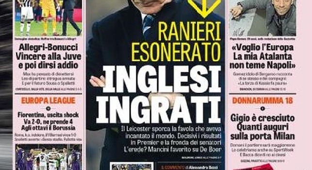 Gazzetta in prima pagina, il Papu Gomez: Vogliamo l'Europa, la mia Atalanta non teme il Napoli [FOTO]