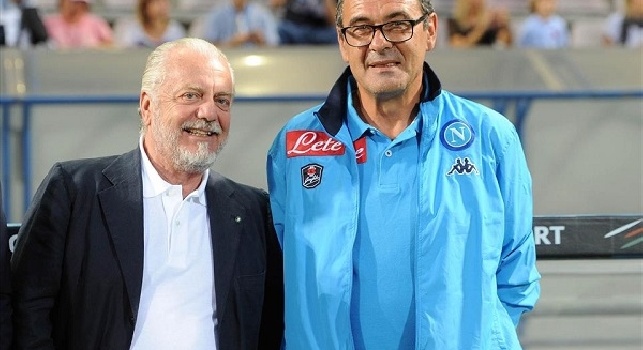 Maurizio Sarri e Aurelio De Laurentiis