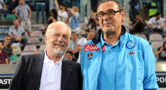 Aurelio De Laurentiis e Maurizio Sarri, oggi l'incontro per il rinnovo