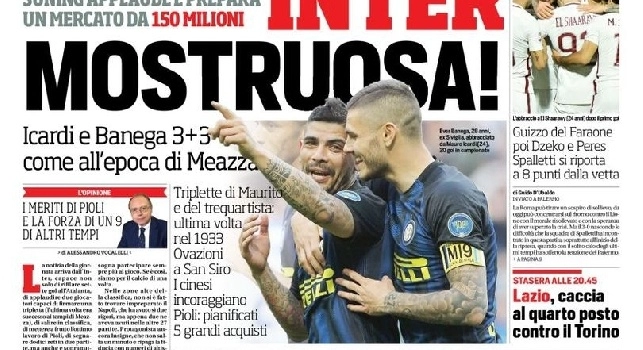 Prima pagina Corriere dello Sport: Il Napoli riparte e attacca la Juve [FOTO]