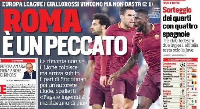 Corriere dello Sport in prima pagina: Fremito Napoli, </i>'Se arriva Ibra vinciamo tutto'</i>