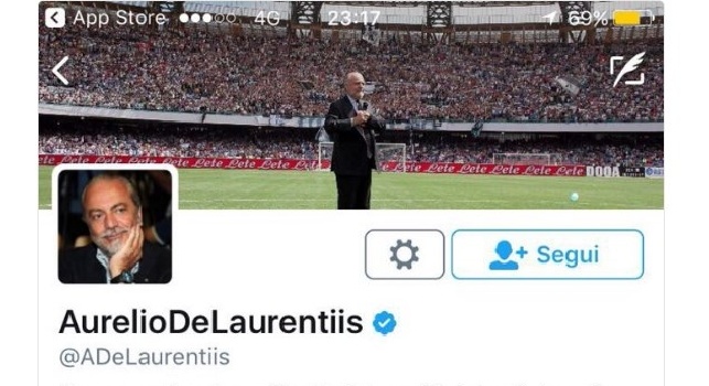 Nicola Higuain al vetriolo, De Laurentiis lo blocca su Twitter: Pensa quanta importanza ho nei tuoi pensieri [FOTO]
