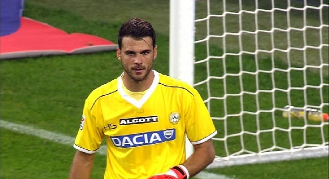 Orestis Karnezis con la maglia dell'Udinese