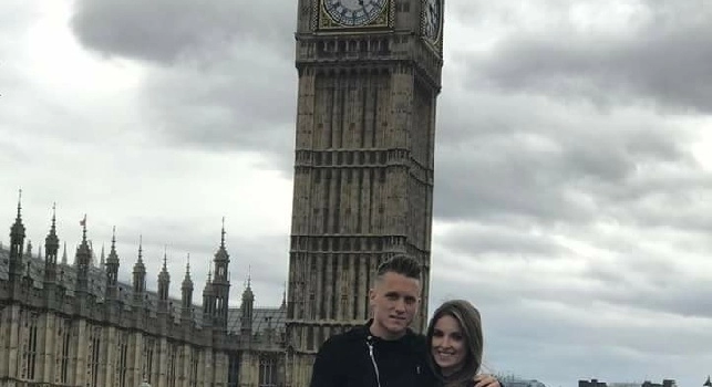 Zielinski e la pasqua londinese...con il cattivo tempo! [FOTO]