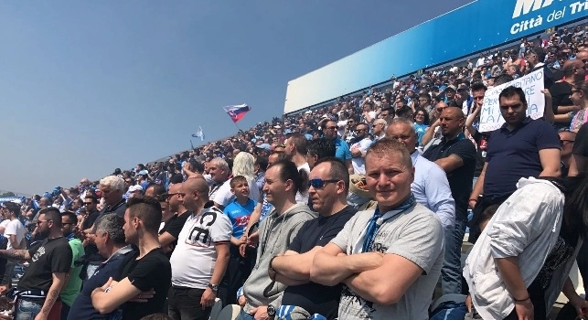 Spalti gremiti d'azzurro: il Mapei Stadium sembra il San Paolo [FOTO CN24]