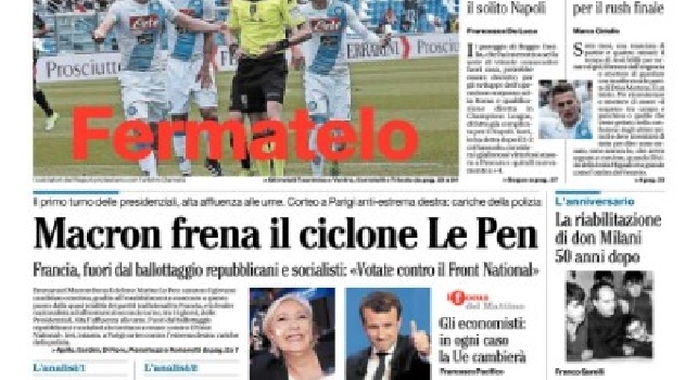 La prima pagina de Il Mattino attacca l'arbitro Damato: Fermatelo [FOTO]