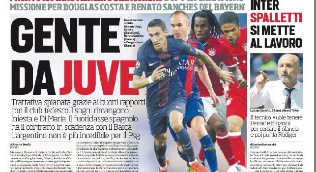 Prima pagina CorrSport: Inter, Spalletti si mette al lavoro: punta Rudiger e la conferma di Perisic e Brozovic [FOTO]