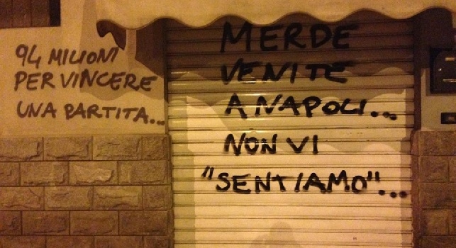 Torino, messaggi minatori ai Drughi juventini: Venite a Napoli... Saltate in aria [FOTO CN24]