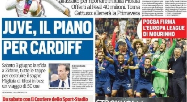 La prima pagina del Corriere dello Sport: De Laurentiis punge, Reina la prende male [FOTO]